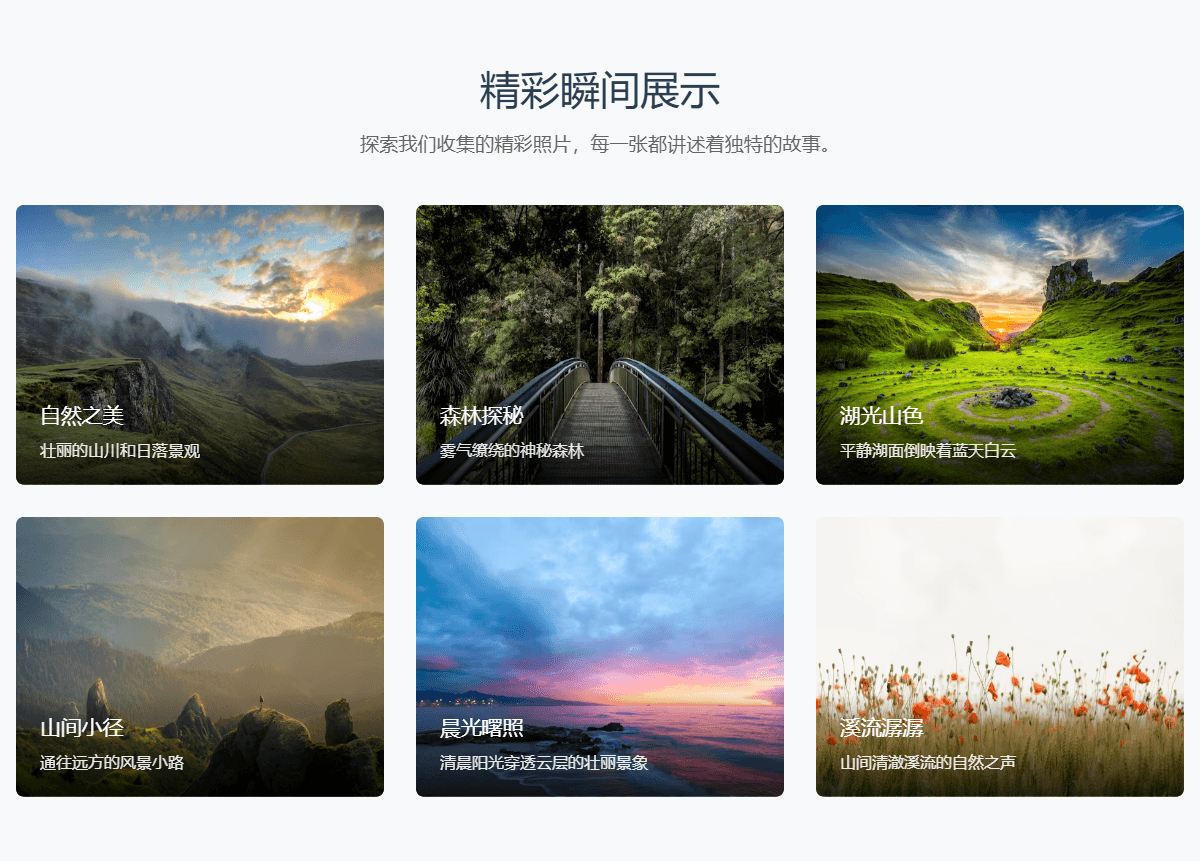 现代画廊展示模板预览