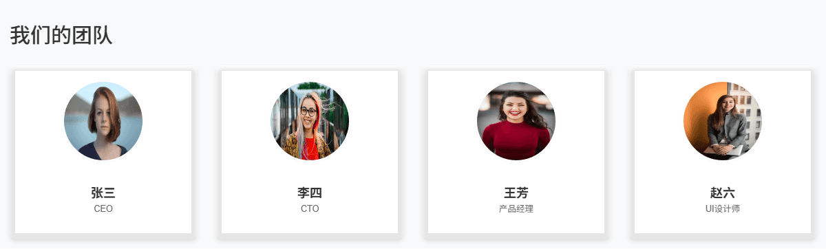 团队介绍模板预览