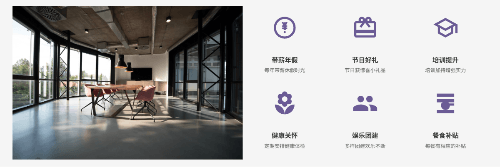 员工福利展示模板