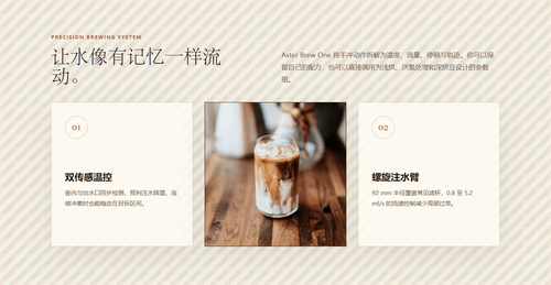 功能特点展示模板 - 双行卡片网格布局